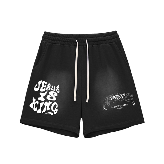 Jesus Is King Shorts Cotton Shorts